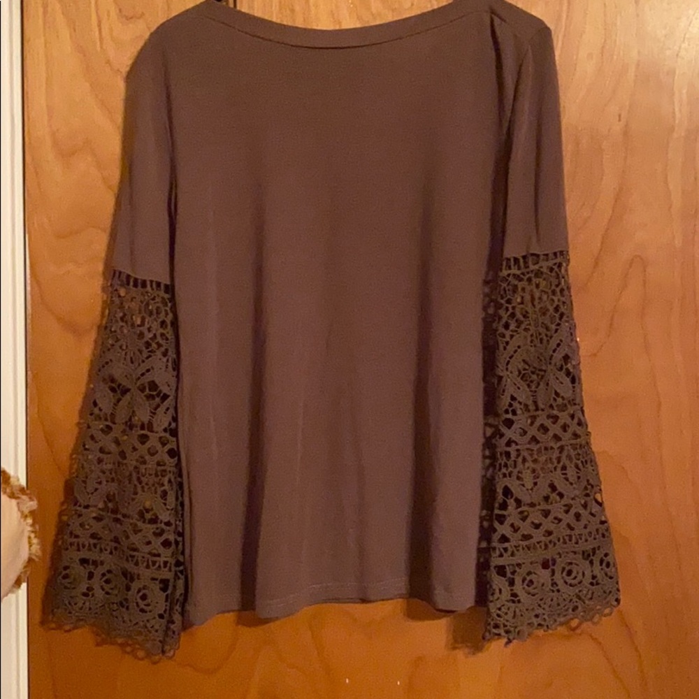 Brown Sweater Blouse